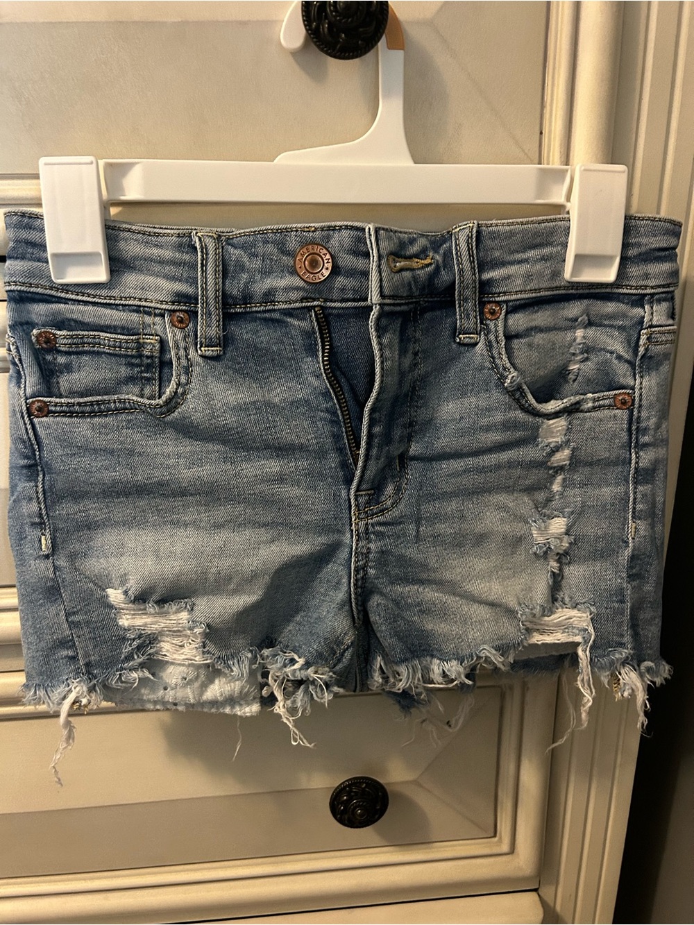 American Eagle Outfitters ripped jeans shorts